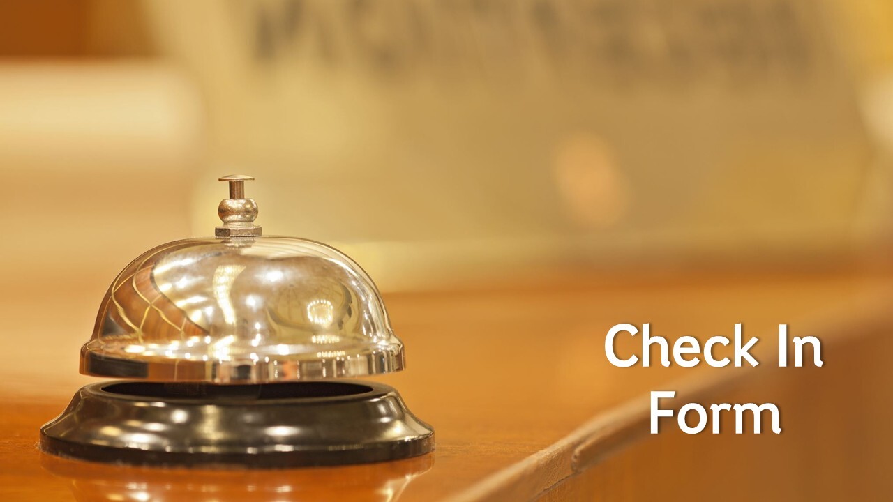 Check In Form