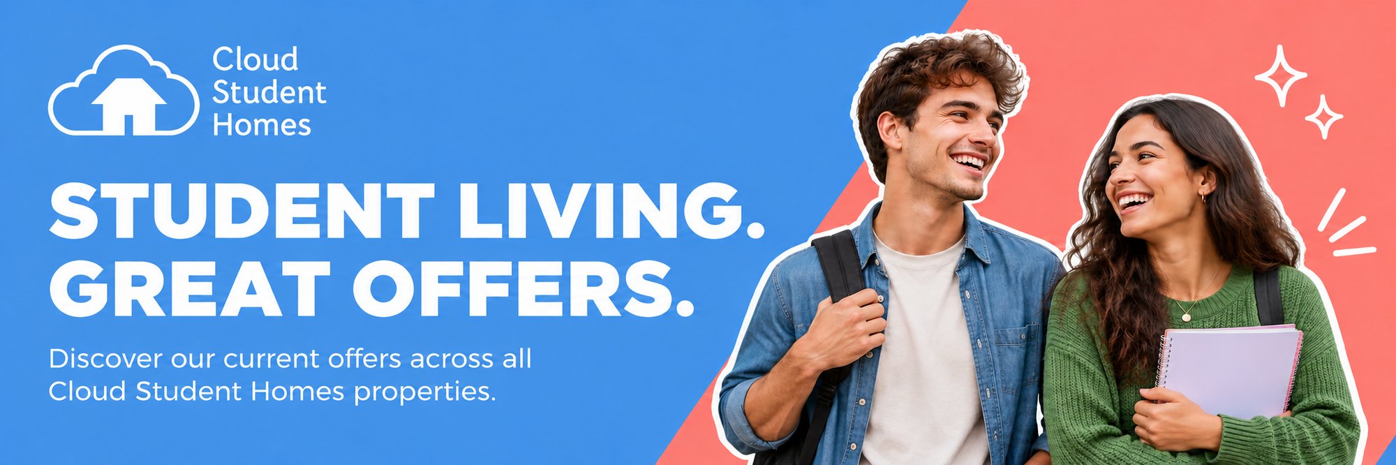 Cloud Student Homes offer banner Cloud Student Homes offer banner